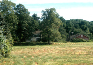 Home situated on what was once the Isaac Morley farm. Photo (1985) by Kenneth Mays.