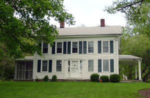 Home situated on what was once the Isaac Morley farm. Photo (2003) by Kenneth Mays.