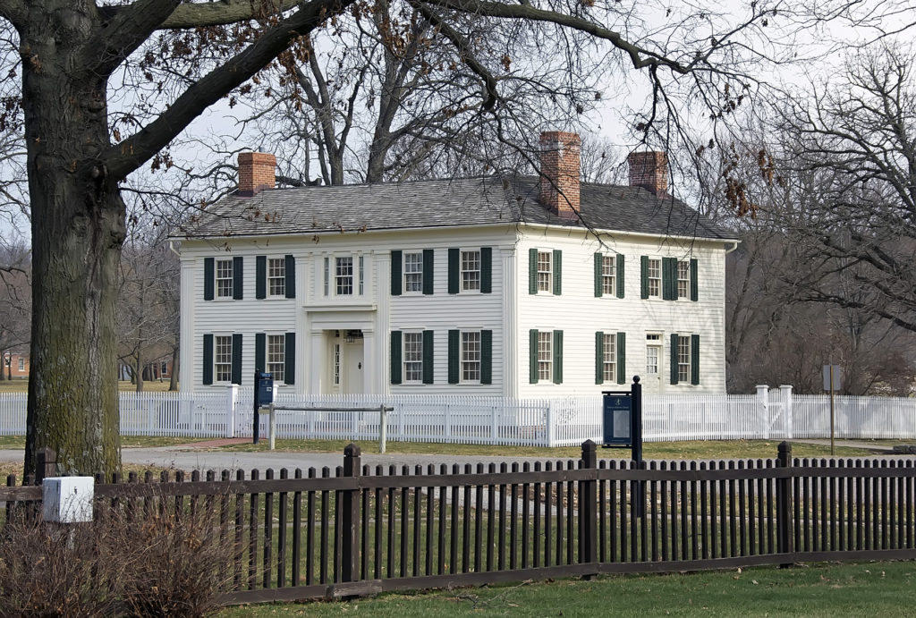 The Mansion House as seen from the Joseph Smith Homestead. Photo by Kenneth Mays.