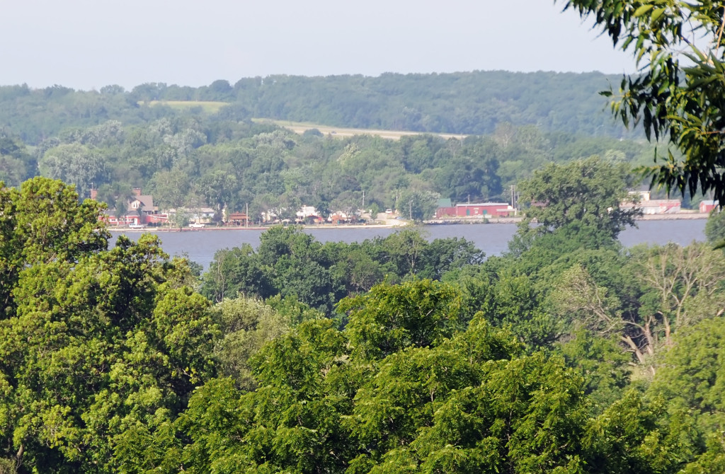 Montrose, Iowa as seen from the Nauvoo Temple. Photo by Kenneth Mays.