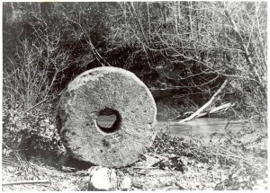 One of there millstones from Hawn's Mill. Photo (1907) by George Edward Anderson.