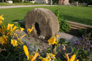 Millstone from Hawn's Mill in Breckenridge, Missouri. Photo by Kenneth Mays.