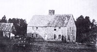 The Smith Homestead Home sometime before 1876 when it was torn down Photo Courtesy Alexander L. Baugh 