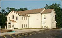 The newly completed LDS Visitor’s Center in Kirtland, Ohio. The structure is built to resemble an 1830s mill. Photograph by Karl Ricks Anderson.