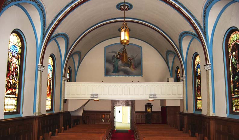 Historic Holy Cross Chapel interior