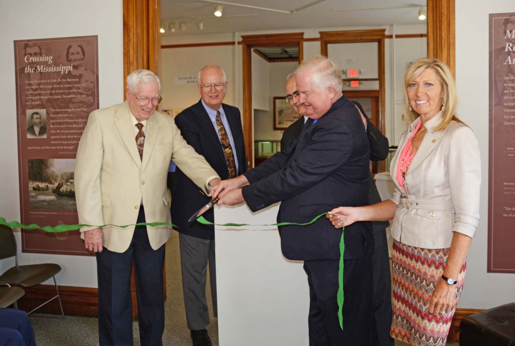 Quincy Museum Display Ribbon Cutting