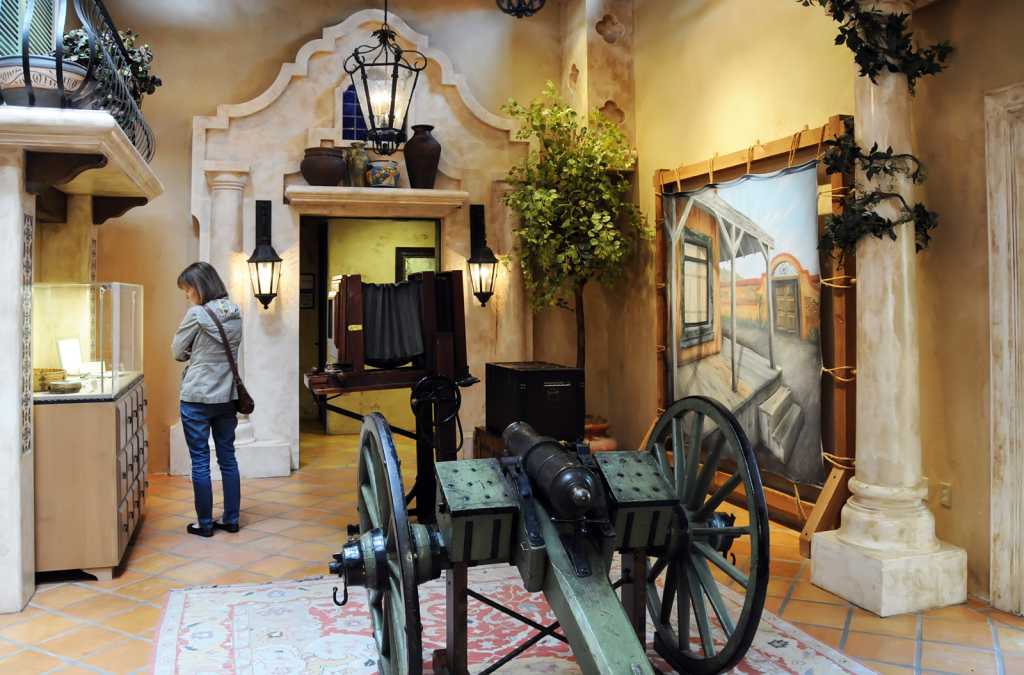 Interior view, Mormon Battalion Visitor Center, San Diego, CA. Photo by Kenneth Mays.