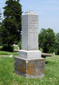 Grave of David Whitmer, one of the Three Witnesses of the Book of Mormon.