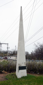 A 1939 marker noting an early Mormon presence at Black River Falls, WI.