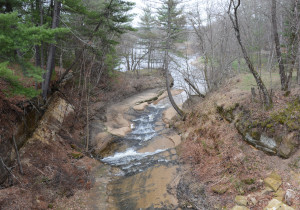 Roaring Creek as it joins the Black River, site of the first sawmill used by Latter-day Saints in Wisconsin.