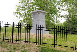 Monument to the Eight Witnesses of the Book of Mormon, Liberty, Missouri. Photo by Kenneth Mays.