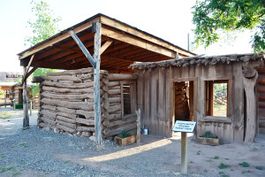 Original Barton cabin at Bluff Fort. Photo by Kenneth Mays.