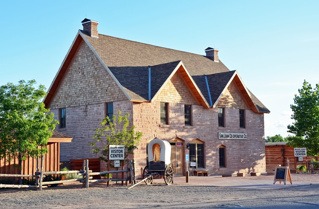 Rebuilt Co-op building, Bluff, UT. Photo by Kenneth Mays.