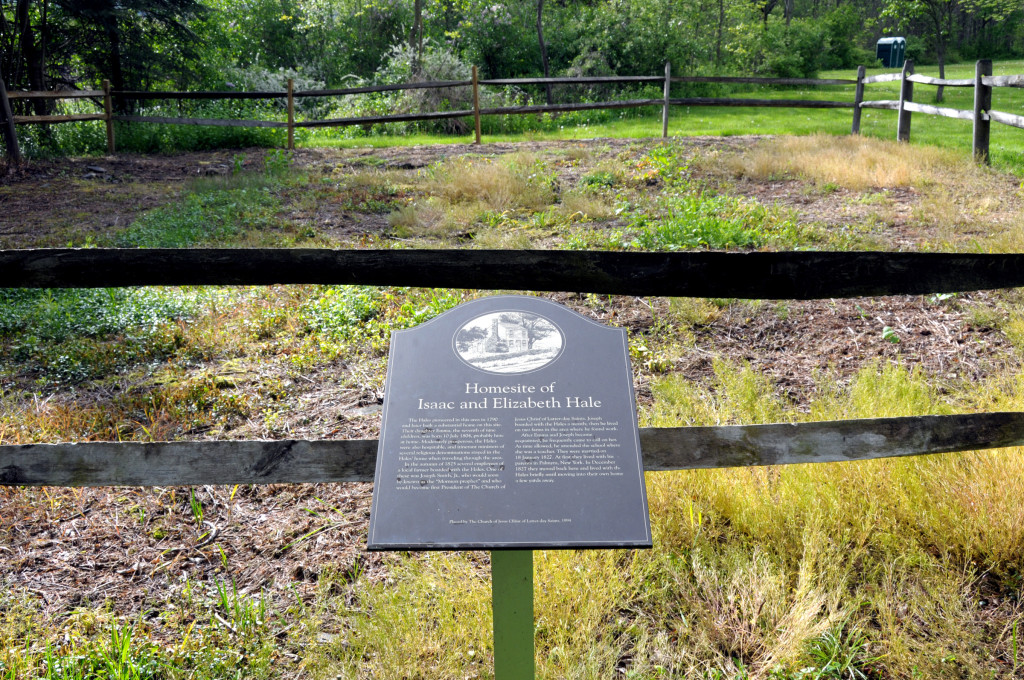 Home site of Isaac and Elizabeth Hale, Harmony, PA. Photo by Kenneth Mays.