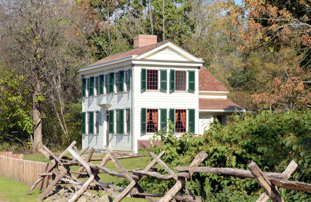Rebuilt home of Isaac and Elizabeth Hale, Harmony, PA. Photo by Kenneth Mays.