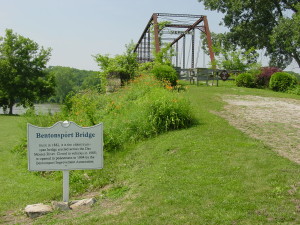 Bridge over the Des Moines River at Bentonsport, Iowa. Photo by Kenneth Mays.