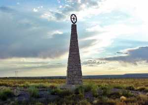 Mormon Battalion monument near Albuquerque, New Mexico. Photo by Kenneth Mays.