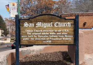The San Miguel Church was standing when the Mormon Battalion was in Santa Fe. Photo by Kenneth Mays.