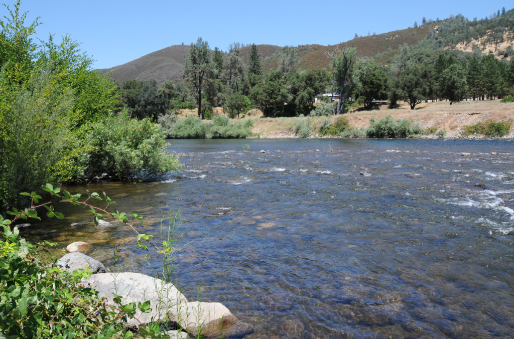 American River near the rebuilt Sutter's Mill, Coloma, California. Photo by Kenneth Mays.