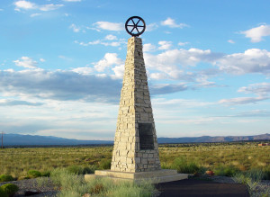 Mormon Battalion monument near Albuquerque, New Mexico. Photo by Kenneth Mays.