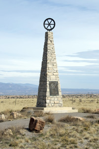 Mormon Battalion monument near Albuquerque, New Mexico. Photo by Kenneth Mays.