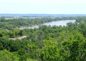 Missouri River near the site of Wyoming, Nebraska. Photo by Kenneth Mays.