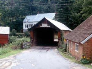 Covered bridge at Tunbridge, VT. Photo (1985) by Kenneth Mays.