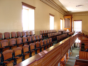 St. George Tabernacle, interior view. Photo by Kenneth Mays.