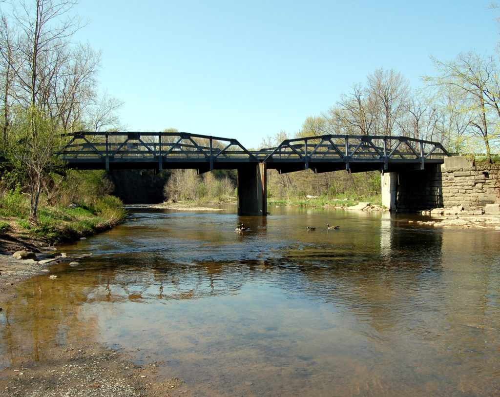 Bridge over the Vermilion River, Lorain County, OH. Photo by Kenneth Mays.