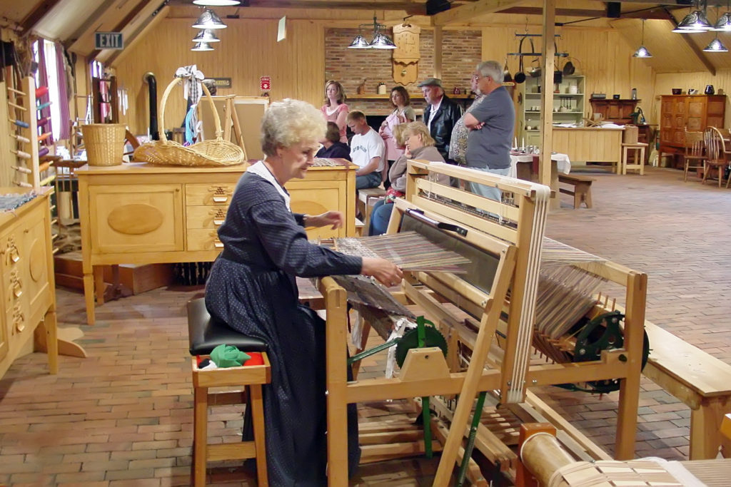 Missionary demonstration, Family Living Center, Nauvoo. Photo by Kenneth Mays.