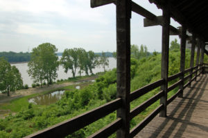 Fort Osage with the Missouri River in the distance. Photo by Kenneth Mays.