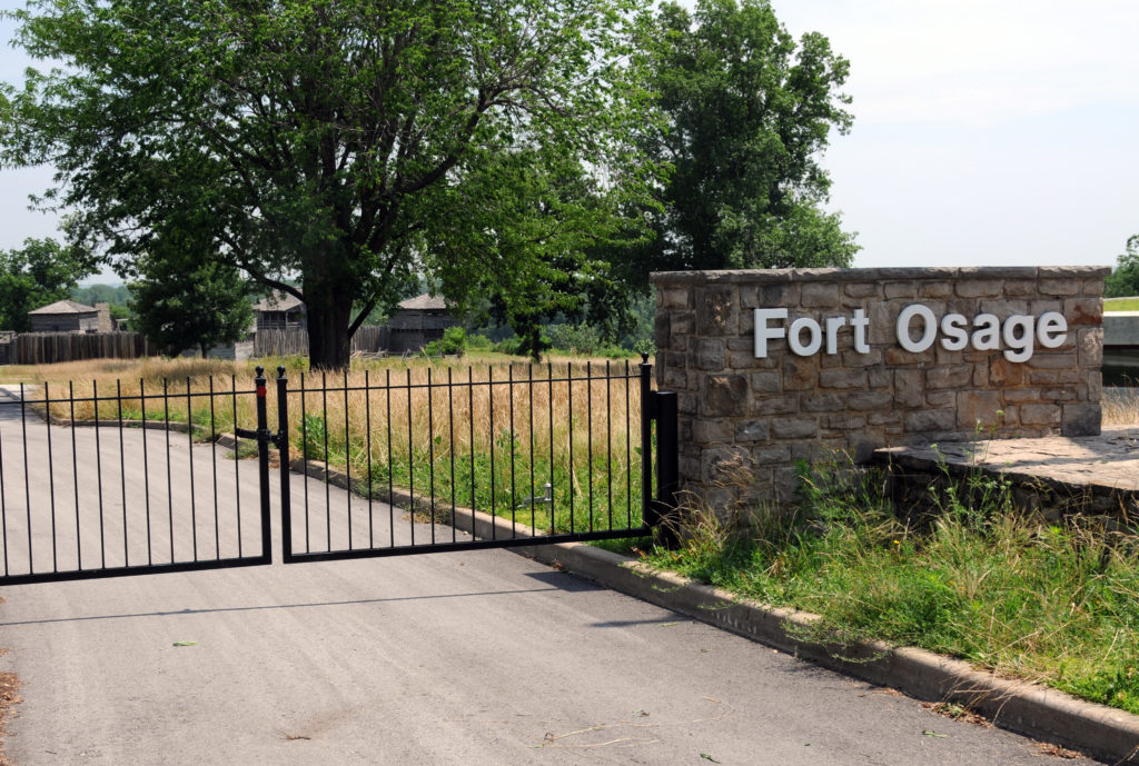 Gate to Fort Osage. Photo by Kenneth Mays.