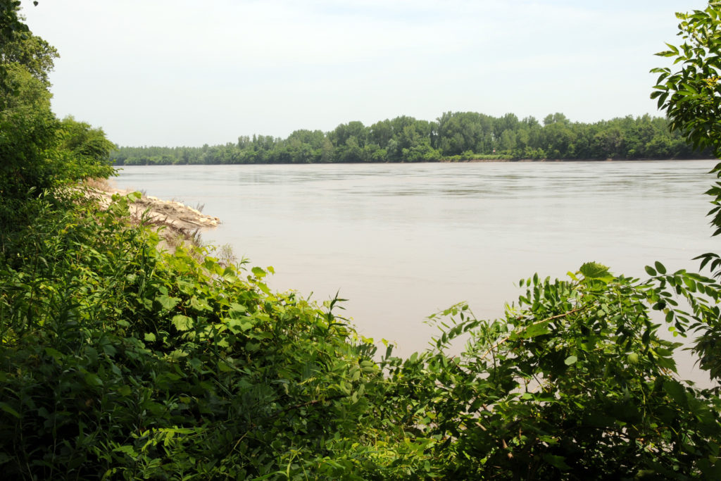 Missouri River as seen from Fort Osage. Photo by Kenneth Mays.