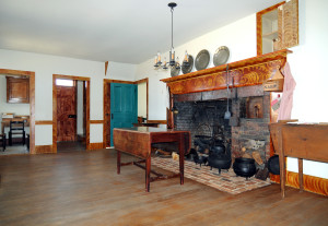 Interior view of the John Johnson home at Hiram, Ohio. Photo (2008) by Kenneth Mays.