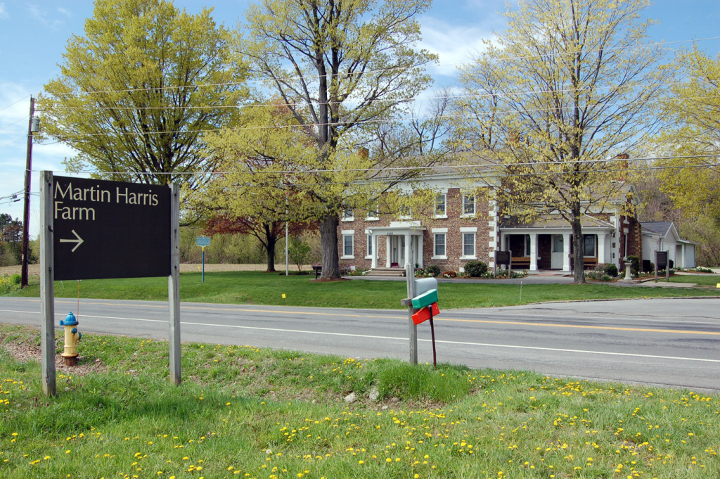 This home was built on the site that was once the Martin Harris home, Palmyra, NY.