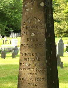 Close-up of one of the inscriptions on Smith marker, Pine Grove Cemetery. Photo by Kenneth Mays
