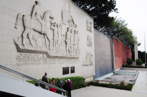 Fort Moore Pioneer Memorial. Photo by Kenneth Mays.